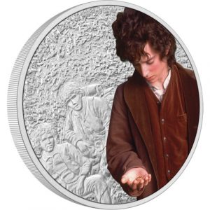 FRODO BAGGINS - THE LORD OF THE RINGS - 2021 1 oz $2 Fine Silver Coin - Niue - NZ Mint