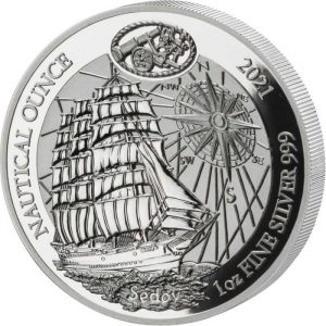 SEDOV NAUTICAL OUNCE - 2021 1 oz Silver Proof Coin - Rwanda