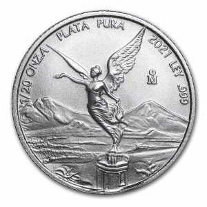 LIBERTAD - MEXICO - 2021 1/20 oz Brilliant Uncirculated Silver Coin