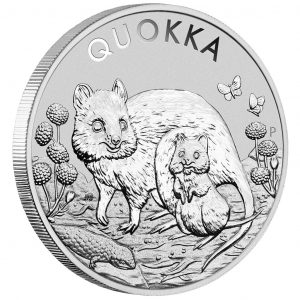 QUOKKA  - 2021 1 oz Pure Silver Premium Bullion Coin in Capsule - Australia - Perth Mint