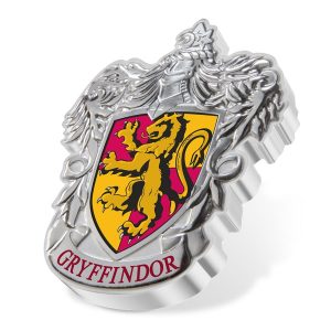 HARRY POTTER GRYFFINDOR CREST - 2021 1 oz Fine Silver Proof Color Coin - Niue - NZ Mint