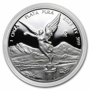 LIBERTAD - MEXICO - 2021 1 oz Proof Silver Coin in Capsule