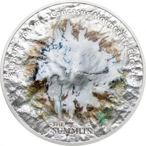 ELBRUS 7 SUMMITS - SMARTMINTING - 2021 5 oz Pure Silver Coin - Cooks Islands - Coin Invest Trust