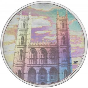 2006 Canadian $20 Architectural Treasures: Notre-Dame Basilica 1 oz Fine Silver Hologram Coin