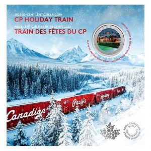 CP HOLIDAY TRAIN – 2022 50 Cents LENTICULAR COIN – ROYAL CANADIAN MINT