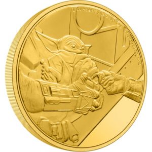 GROGU BABY YODA  - THE MANDALORIAN CLASSIC SERIES - 2022 1 oz Pure Gold Proof Coin - Niue - NZ Mint