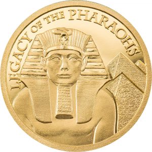 LEGACY OF THE PHARAOHS SMALL GOLD EDITION 2022 $5 0.5 Gram Pure Gold Proof Coin- Cook Islands - Coin Invest Trust