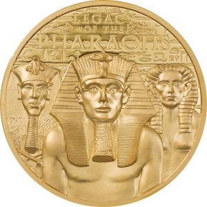 LEGACY OF THE PHARAOHS GOLD EDITION 2022 $250 1 oz Pure Gold SMARTMINTING Coin - Cook Islands - Coin Invest Trust