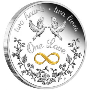 ONE LOVE 2022 1 oz Pure Silver Australian Proof Coin - Perth Mint