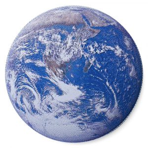 BLUE MARBLE DOMED SHAPE PLANET EARTH 2022 1 oz  Pure Silver Proof Coin Fiji