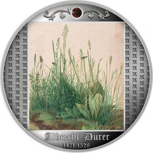 THE GREAT PIECE OF TURF Albrecht Dürer - 2021 500 CFA Francs Pure Silver Coin - Republic of Cameroon - Mint of Poland