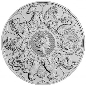 COMPLETER THE QUEEN’S BEASTS COLLECTOR 2022 10 oz Silver Bullion Coin in Capsule