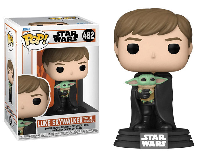 FUNKO POP! STAR WARS #482 LUKE SKYWALKER WITH GROGU VINYL FIGURE