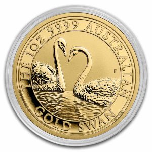 GOLD SWAN 2022 1 oz Pure Gold Coin in Capsule - Perth Mint