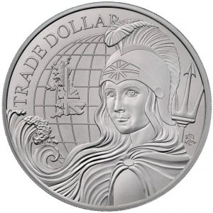 MODERN BRITISH TRADE DOLLAR 2022 1 oz Pure Silver Coin - St. Helena