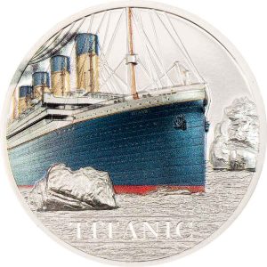 TITANIC 2022 $5 1 oz Pure Silver Smartminting Ultra High Relief Coin - Cook Islands - Coin Invest Trust