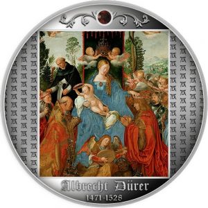 FEAST OF THE ROSARY Albrecht Dürer - 2021 500 CFA Francs Pure Silver Coin - Republic of Cameroon - Mint of Poland