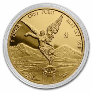 LIBERTAD MEXICO 2022 1 oz Proof Gold Coin in Capsule