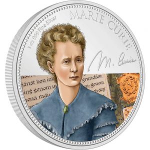 MARIE CURIE Women in History 2022 1 oz $2 Fine Silver Proof Coin - Niue - NZ Mint