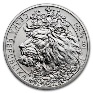 CZECH LION 2021 1 oz $2 NZD Silver Bullion Coin Niue Czech Mint