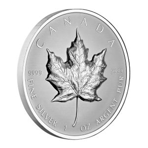 ULTRA-HIGH RELIEF 1 OZ SML SILVER MAPLE LEAF 2022 1 OZ PURE SILVER REVERSE PROOF COIN – ROYAL CANADIAN MINT