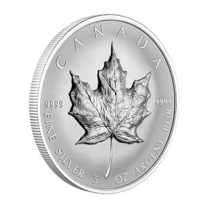 ULTRA-HIGH RELIEF 5 OZ SML SILVER MAPLE LEAF 2022 5 OZ PURE SILVER REVERSE PROOF COIN – ROYAL CANADIAN MINT