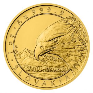 SLOVAK EAGLE 2022 1 oz $50 Gold Bullion Coin in Capsule Niue Czech Mint - Mintage of 600