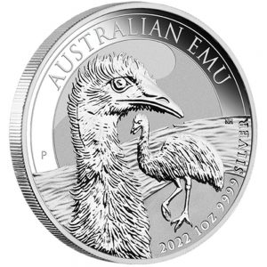 EMU 2022 Australia 1 oz Fine Silver BU Coin - Perth Mint