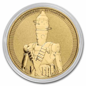 IG-11 THE MANDALORIAN STAR WARS 2022 1 oz Pure Gold BU Coin in Capsule