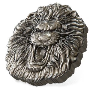 LION FIERCE NATURE 2022 2 oz $5 Fine Silver Coin - Niue - NZ Mint