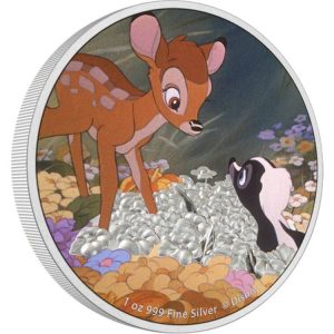 BAMBI AND FLOWER DISNEY BAMBI 80TH ANNIVERSARY 2022 1 oz Pure Silver Coin