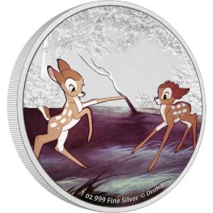 BAMBI AND FALINE DISNEY BAMBI 80TH ANNIVERSARY 2022 1 oz Pure Silver Coin