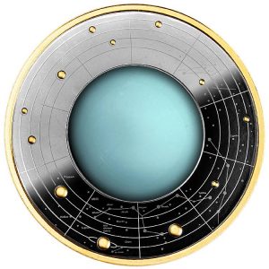 URANUS SOLAR SYSTEM SERIES 2021 500 CFA FRANCS Pure Silver Coin