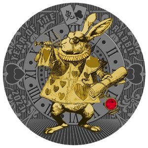 YEAR OF THE RABBIT 2023 Pure Silver Proof Coin with Ruthenium Plating