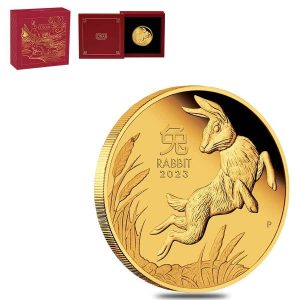 YEAR OF THE RABBIT AUSTRALIAN LUNAR SERIES III 2023 1 oz Pure Gold Proof Coin