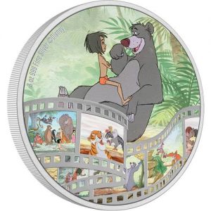 JUNGLE BOOK DISNEY CINEMA MASTERPIECES 2022 3 oz Fine Silver Proof Coloured Coin