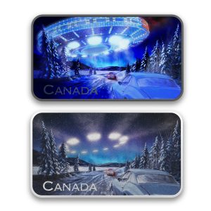 THE YUKON ENCOUNTER CANADA’S UNEXPLAINED PHENOMENA 2022 $20 1 OZ GLOW IN THE DARK FINE SILVER COIN