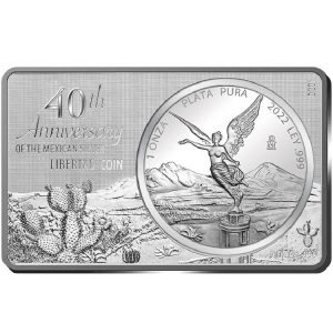 40TH ANNIVERSARY OF THE LIBERTAD 2022 1 oz Pure Silver Coin & 2 oz Pure Silver Bar