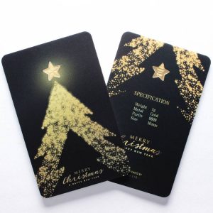 CHRISTMAS STAR 1 gram Gold Bar in Assay