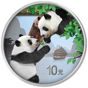 PANDA DAY COLOR 2023 30 Grams Silver Coin in Capsule with COA