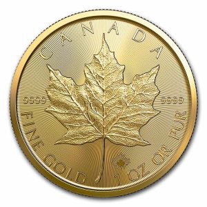 GOLD MAPLE LEAF 2023 1 oz Pure Gold Coin - Royal Canadian Mint