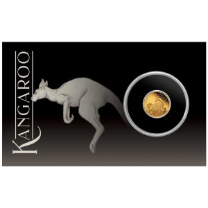 KANGAROO MINI ROO 2023 0.5 Gram Pure Gold Proof Coin in Card - Australia - Perth Mint