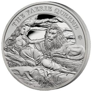 UNA & LION FAERIE QUEENE SERIES 2023 2 Pounds 1 oz Pure Silver Proof Coin - St. Helena