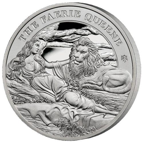 UNA & LION FAERIE QUEENE SERIES 2023 2 Pounds 1 oz Pure Silver Proof Coin - St. Helena