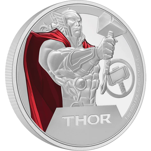 THOR MARVEL 2023 1 oz Pure Silver Proof Coin - Niue - NZ Mint