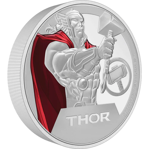 THOR MARVEL 2023 3 oz Pure Silver Proof Coin - Niue - NZ Mint