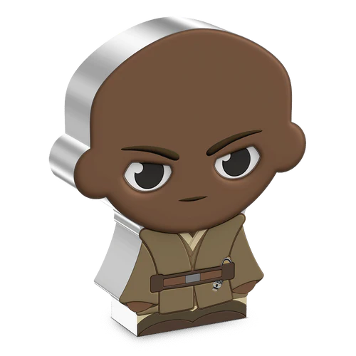 MACE WINDU STAR WARS CHIBI COIN COLLECTION 2023 1 oz Pure Silver Proof Coin - Niue - NZ Mint