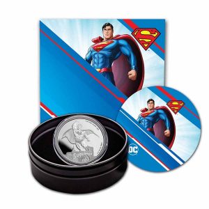 SUPERMAN DC COMICS 2023 1 oz Pure Silver Proof Coin with Box and COA - Samoa