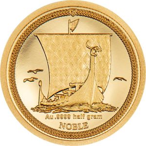 1-64 NOBLE 2023 1/64 Noble 0.5 Gram Pure Gold Proof Coin - Isle of Man - Coin Invest Trust