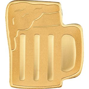 BEER MUG $1 0.5 Gram Pure Gold Industrial Proof Coin - Palau - Coin Invest Trust